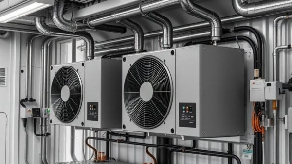 Seismic Certification for HVAC Systems: industrial units mounted on a wall.