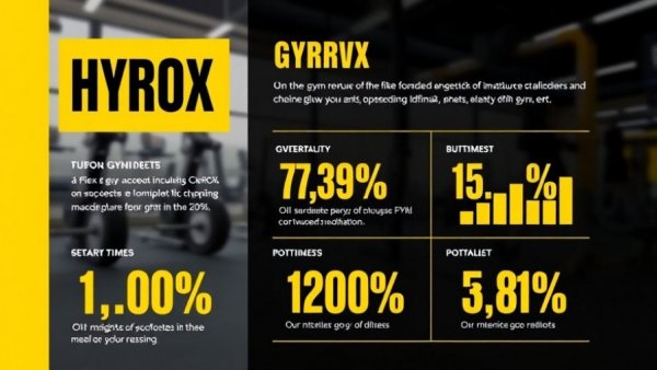 HYROX gym business strategy revenue chart in yellow and black.