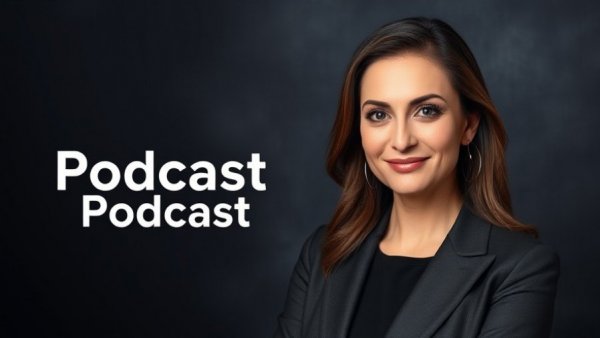 Podcast cover about fitness recruiting strategies featuring professional woman.