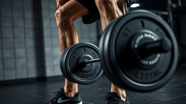 Athletic man lifting barbell, symbolizing personalized workout programs with AI.