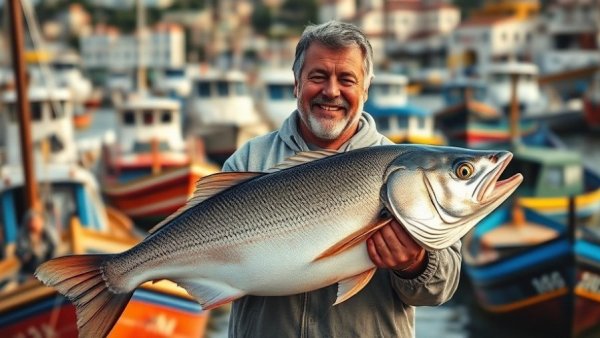 Man holding fish at lively harbor for 2026 Growth Playbook for Gym Owners.