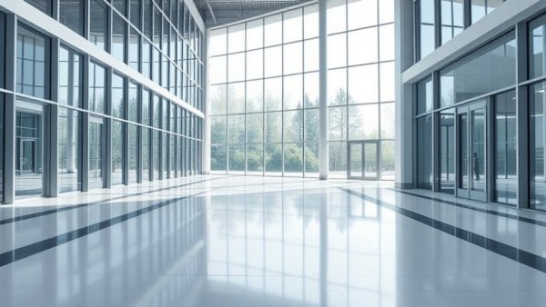 Modern commercial space illustrating how to eliminate cold drafts.