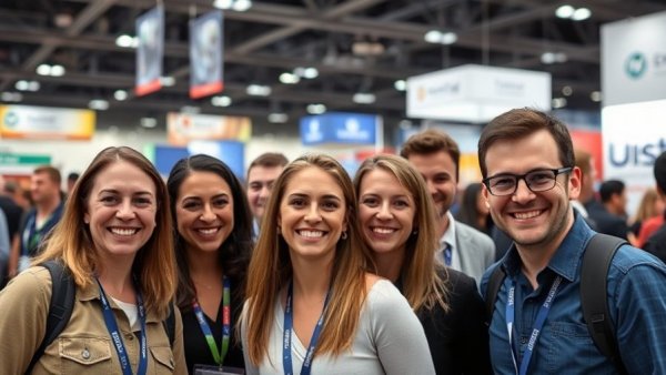 Group smiling at HVAC Skills Expo event