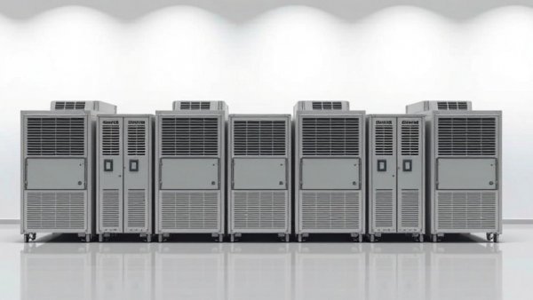 A2L Refrigeration Systems: sleek industrial units on smooth surface.