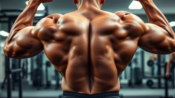 Muscular individual practicing Lyle McDonald’s Generic Bulking Routine in gym.