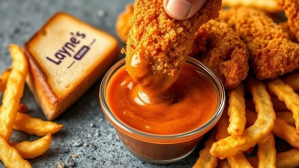 Layne’s Chicken Fingers with fries and sauce, Downtown Houston opening.