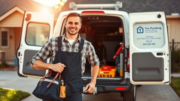 Bannister Plumbing & Air East Texas Home Services plumber with service van.