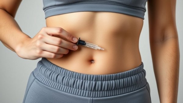 Close-up of person with injection pen, related to Retatrutide Weight-Loss Drug.
