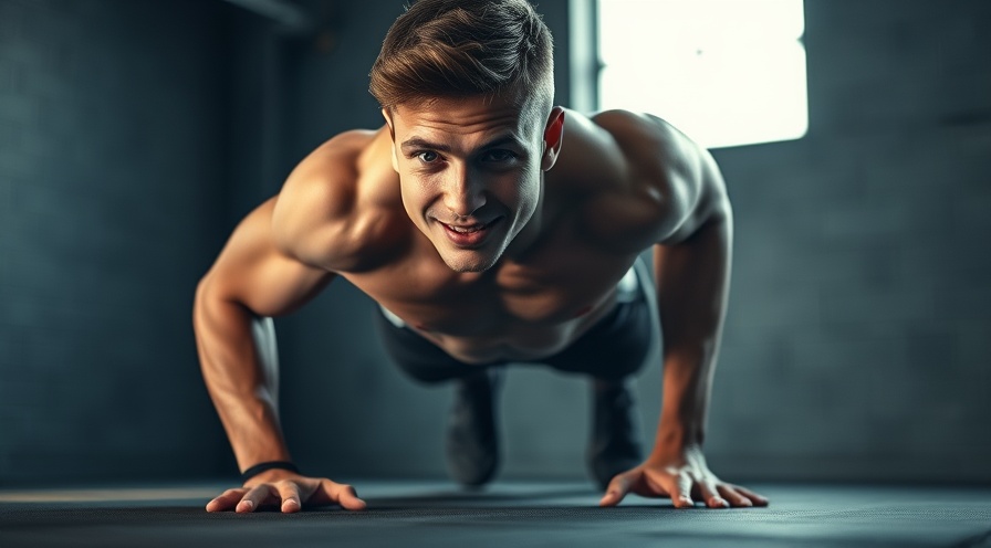Fit young adult showcasing bodyweight training benefits with advanced push-up.