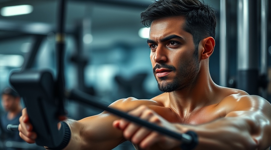 Intense cable row exercise showcasing strength training and muscle growth.
