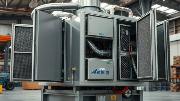 Industrial HVAC unit display relevant to Trane Valent Supply Agreement.