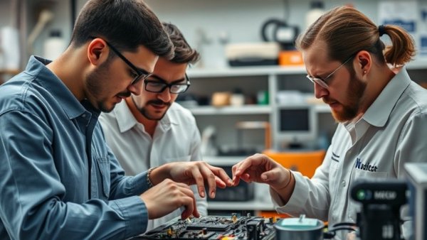 Technicians collaborating on CO₂ system installation best practices.