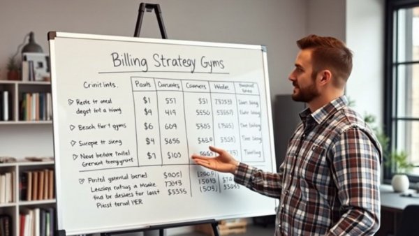 Expert presenting gym billing strategies for increased profits.