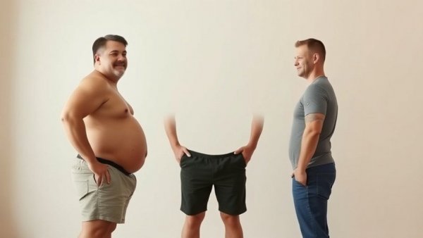 Max's weight loss journey before and after comparison.