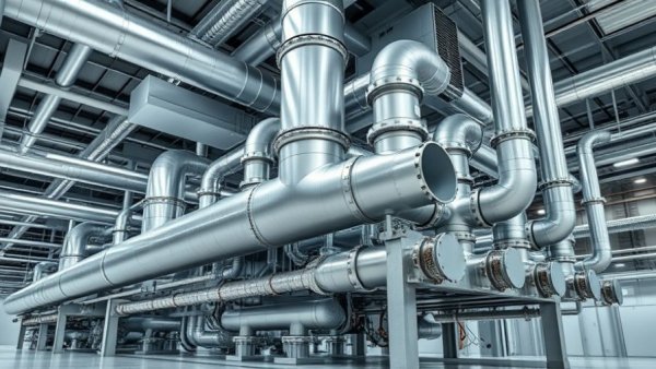 Relief air plenum pressure sensor installation in industrial HVAC system.