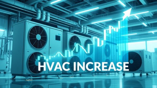 Graphical illustration of HVAC price increases in August 2026 with bold text.