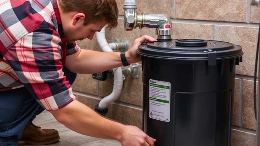 Contractor performing DIY garbage disposal installation for kitchen remodeling.