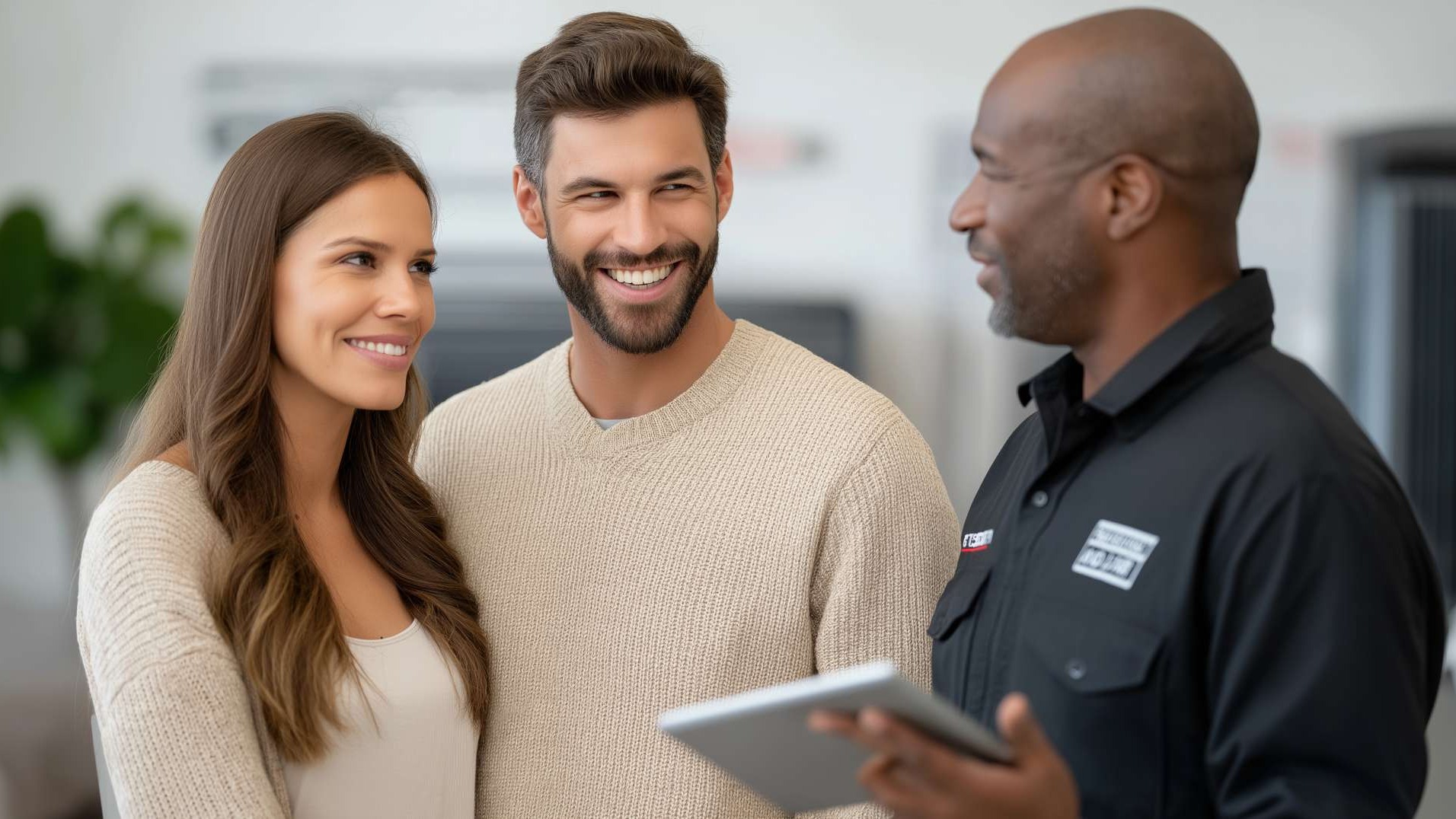 Technician inspecting HVAC system, highlighting HVAC close rates.