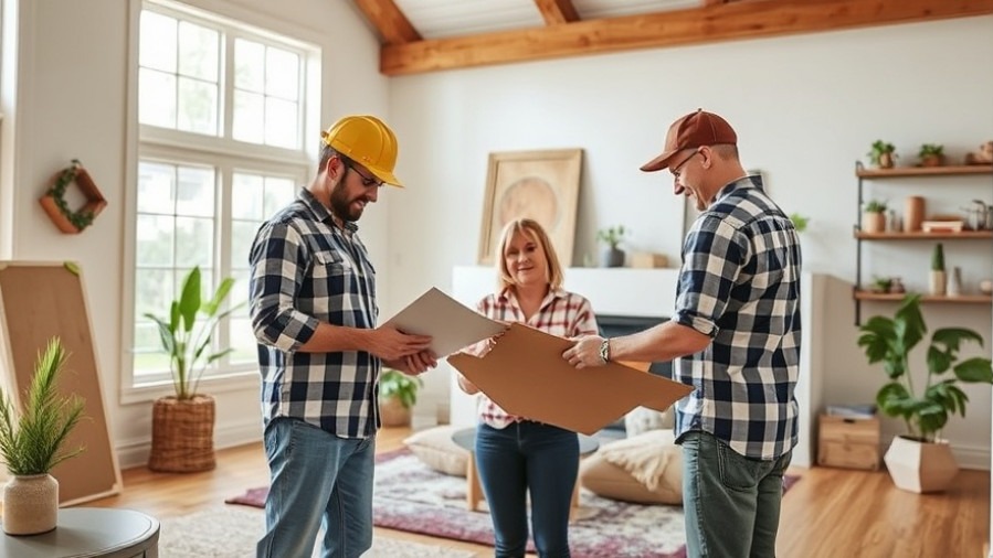 Homeowners remodeling their home with creative home improvement tips.