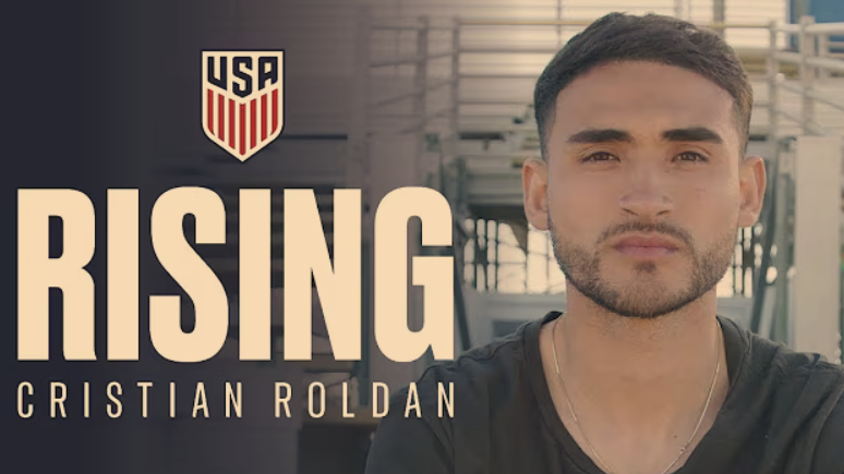 Determined male athlete practicing endurance training for soccer, golden hour lighting.