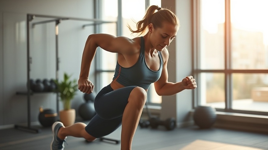 Athlete performing morning exercise routine at home for effective fitness solutions.