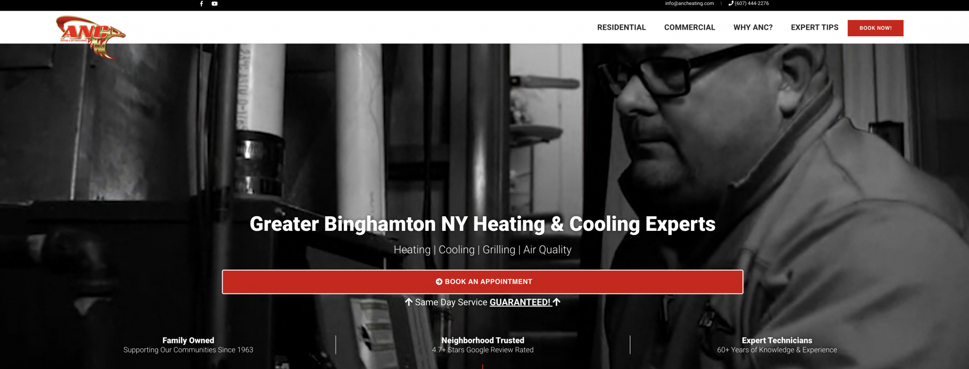 HVAC professional portrait with soft lighting, neutral background, lifelike details