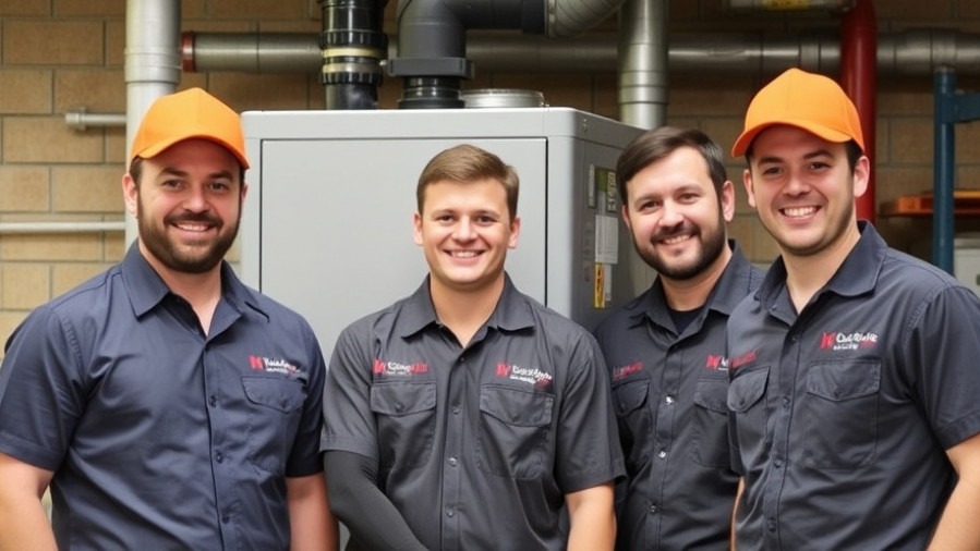 Happy HVAC contractors showcasing skills from HVAC technician training.