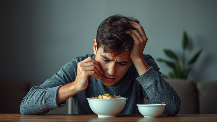 A person addressing emotional eating triggers through stress management techniques.