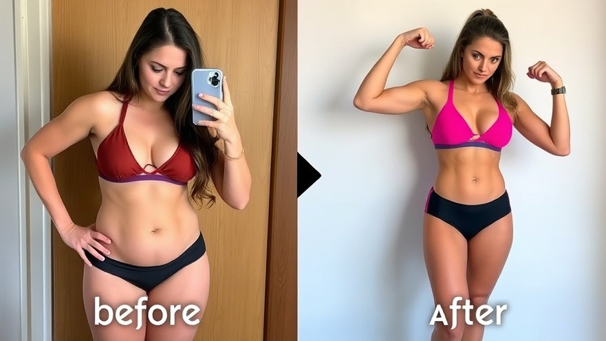 Female fitness transformation showcasing fat loss and muscle gain in low impact exercise