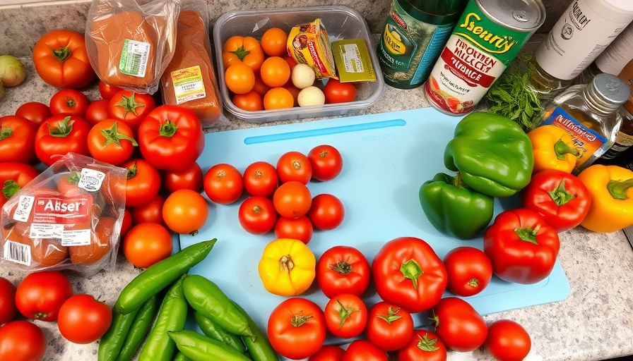 Fresh ingredients perfect for easy and healthy Airbnb recipes.