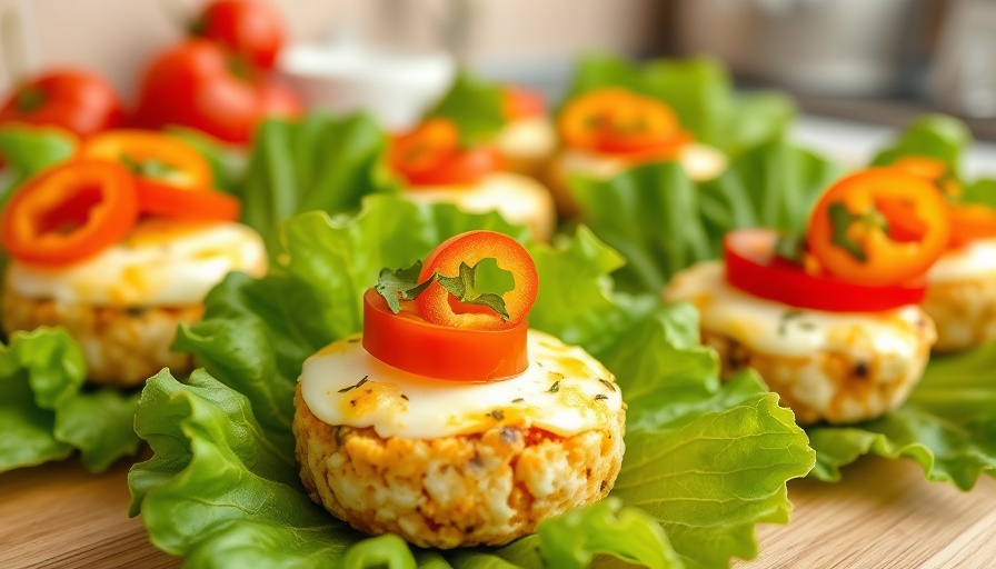 Gluten-free Mediterranean egg bites with vibrant vegetables.