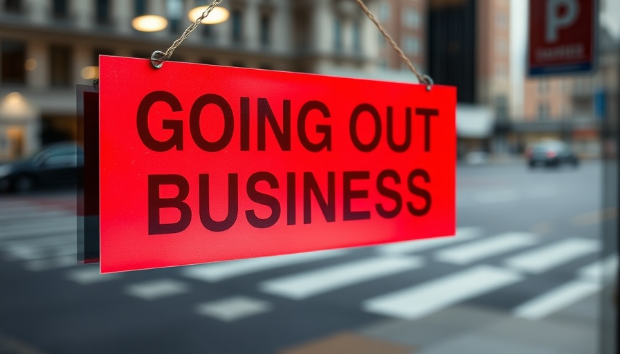 Opa Greek chain bankruptcy sign in red on glass door