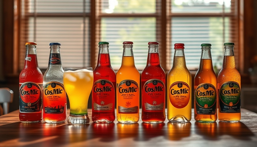 McDonald's new beverage lineup featuring CosMc's drinks on a table.