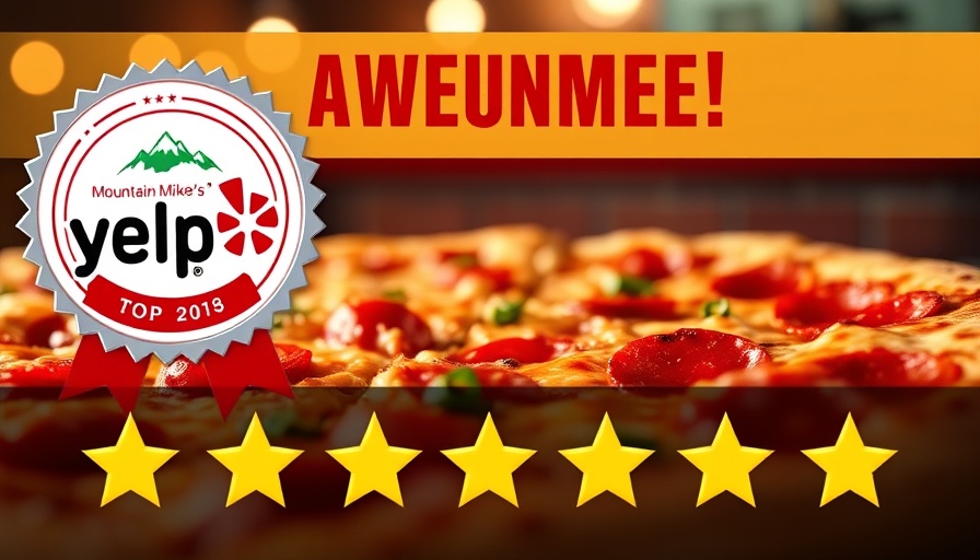 Mountain Mike’s Pizza ranked among top pizza chains in Yelp award banner.