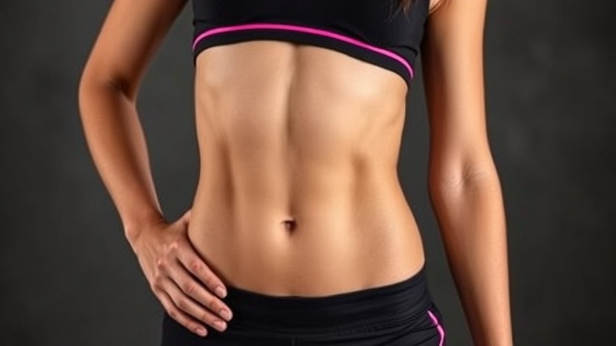 Athletic woman with a flat, muscular belly demonstrating core strengthening and personalized fitness.