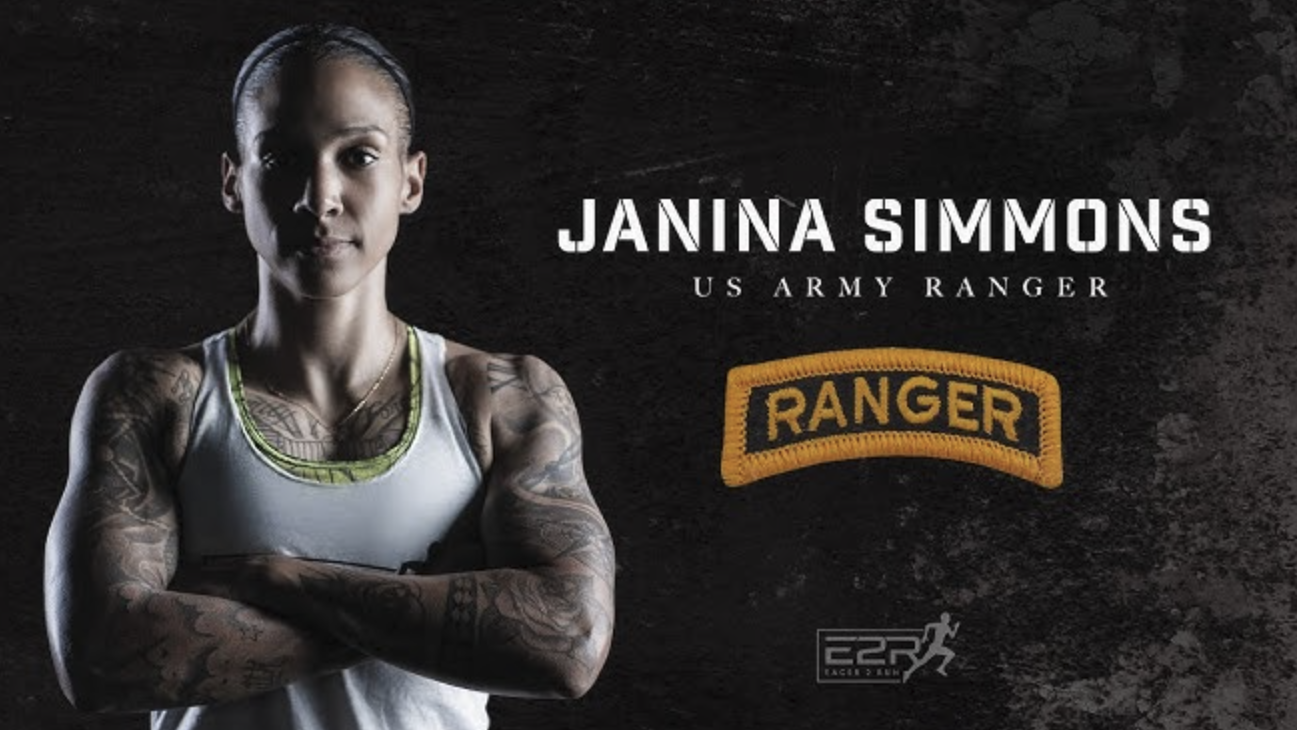 Janina Simmons displaying her marathon-level strength during a hike