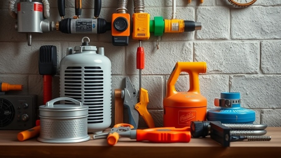 Realistic photo of HVAC tools for efficient climate control solutions.