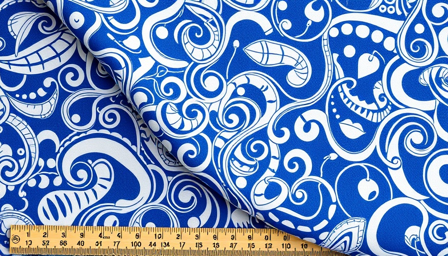 Abstract blue and white fabric pattern for small bedroom updates.
