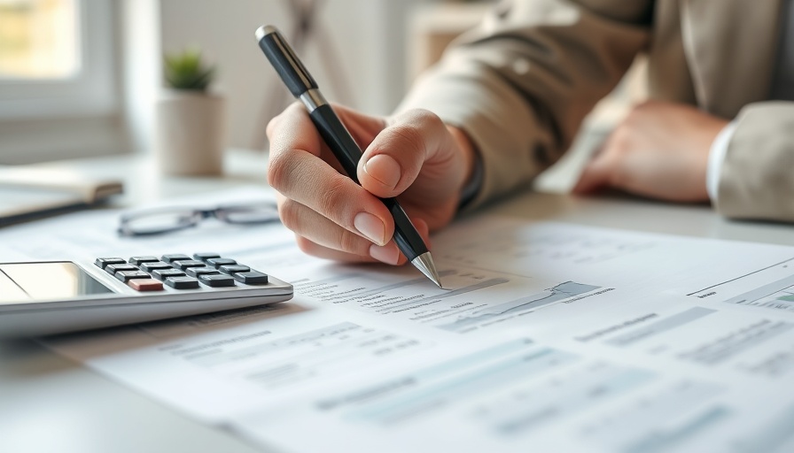 Person preparing for unexpected expenses using calculator.