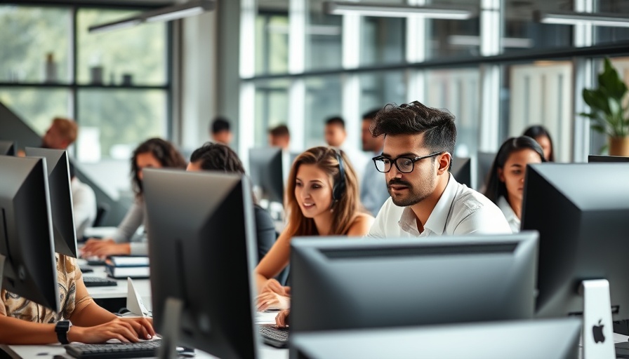 Professionals working in an office, smarter prescription options setting.