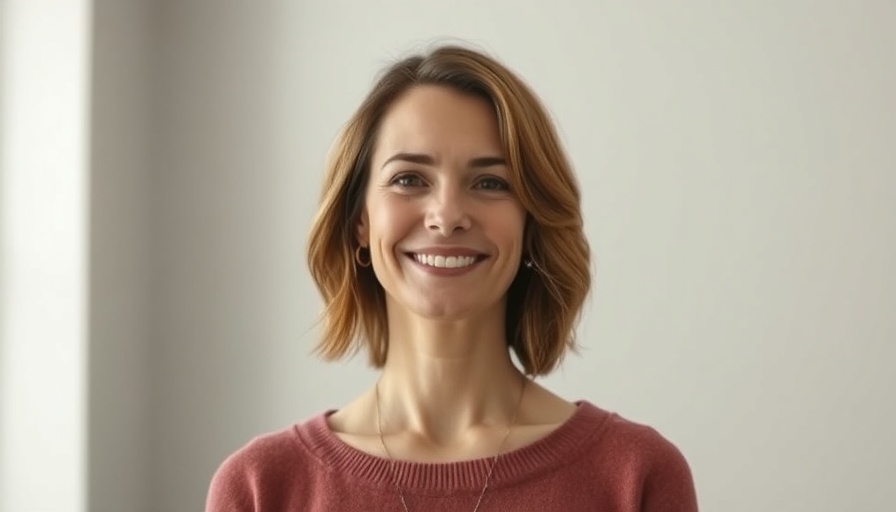 Portrait of a smiling woman indoors, related to senior living communities.