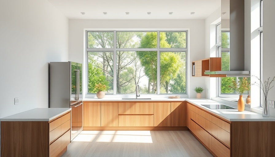 Modern kitchen in new construction home with bright design.