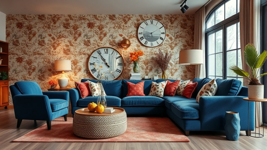 Fall design trends for 2025 in a modern living room.