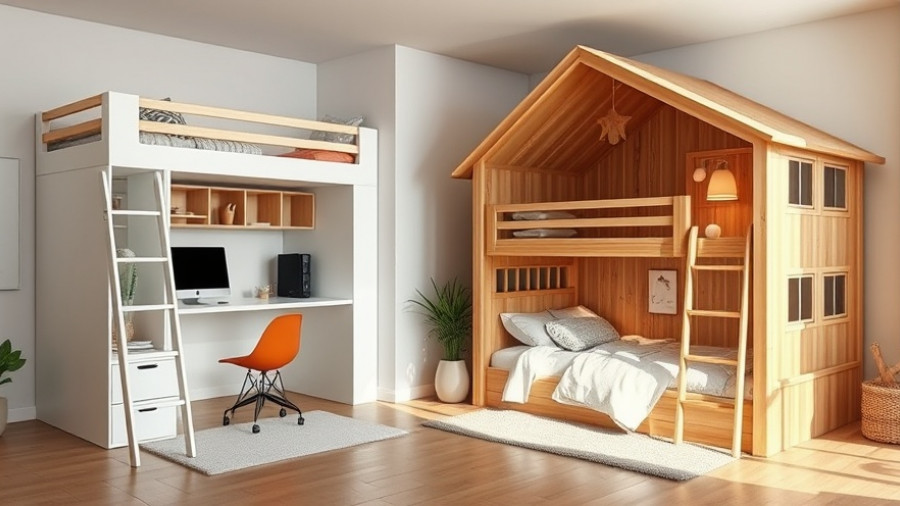 Modern bunk bed designs for 2025 featuring white and wooden styles.