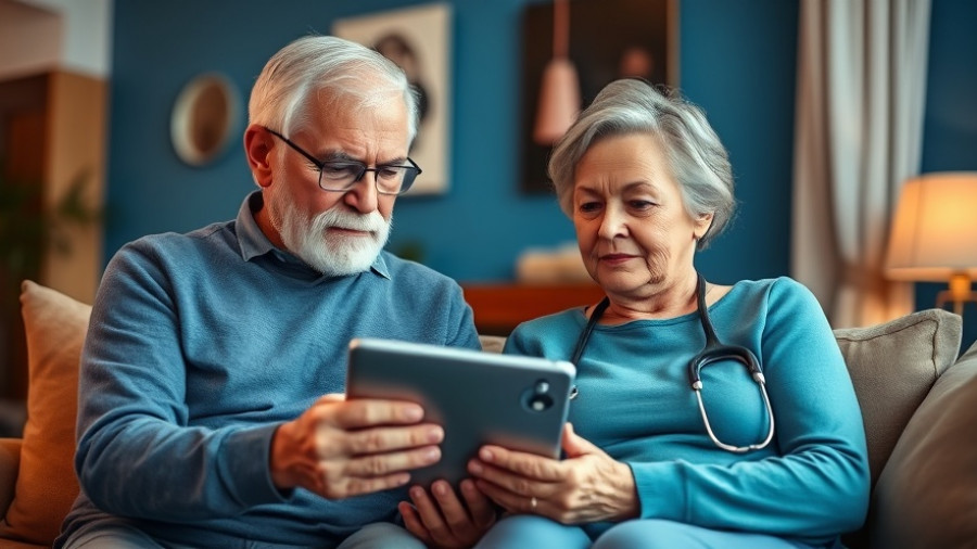 Elderly couple in telehealth session, impact of government shutdown on telehealth services.
