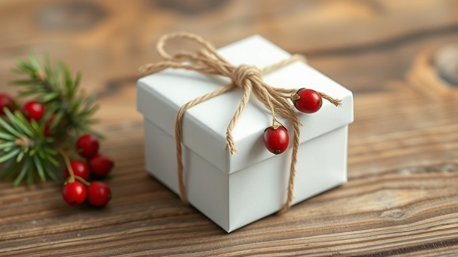 Charming homemade gift ideas with twine and berries on a wooden surface.