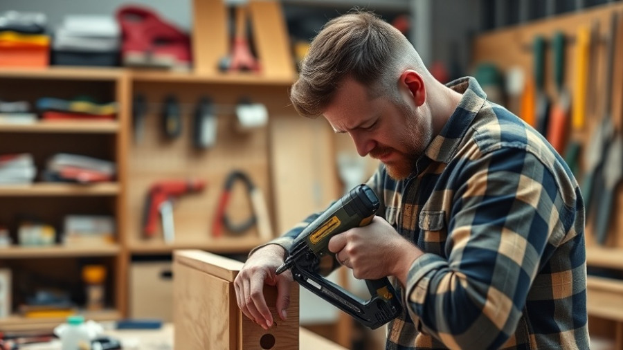 DIY home decor charging station creation in workshop