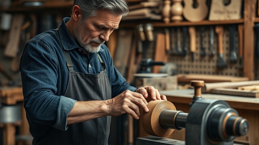 Artisan creating in workshop for Family Handyman Creators Program.