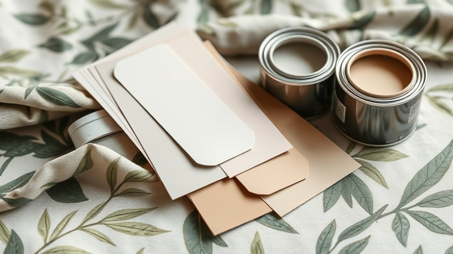 Contemporary paint swatches and fabric design for modified bedroom ideas.