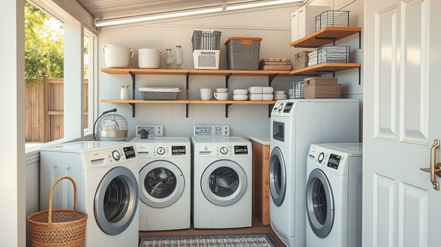 Budget Friendly Outdoor Laundry Makeover showcasing modern setup.